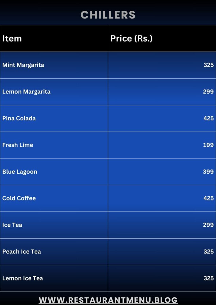 Lord's Menu