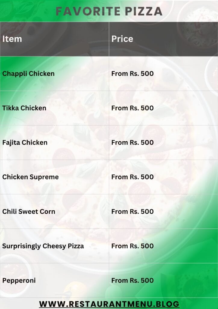 Habbits Cafe Menu