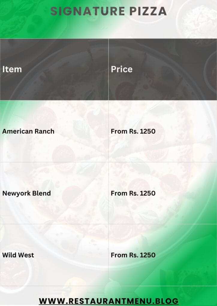 Habbits Cafe Menu