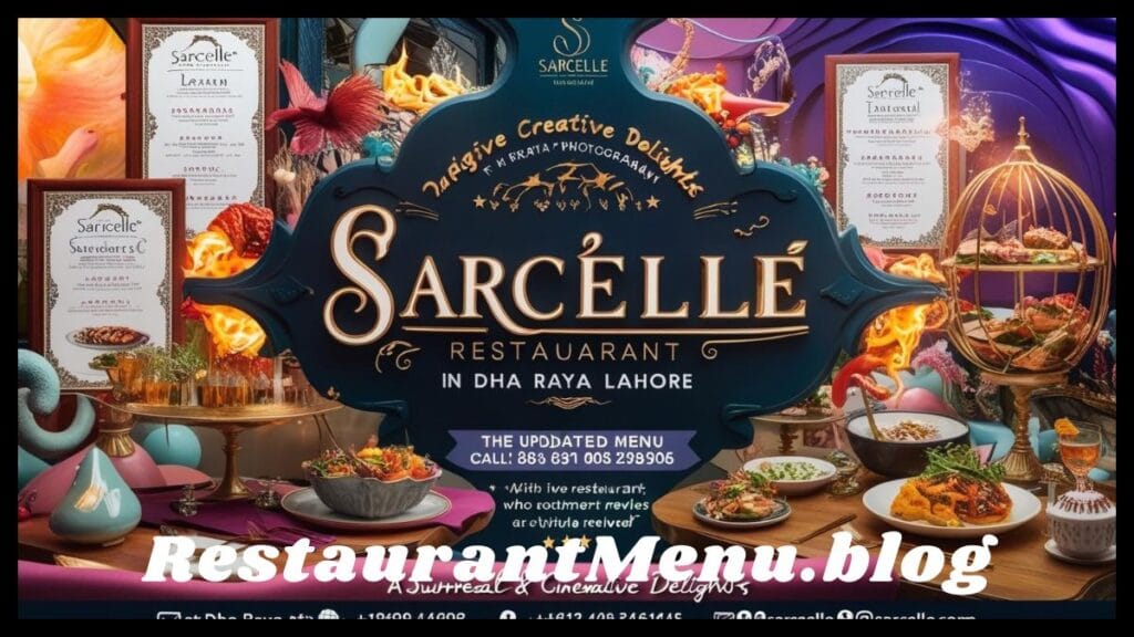 Sarcelle Menu