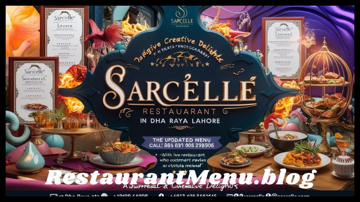 Sarcelle Menu