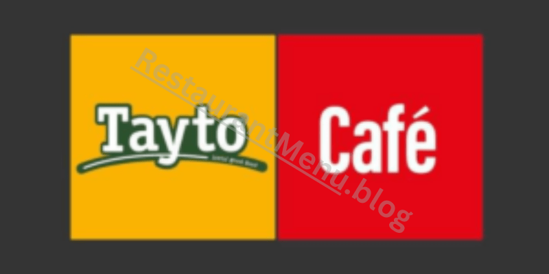 Tayto Cafe Menu