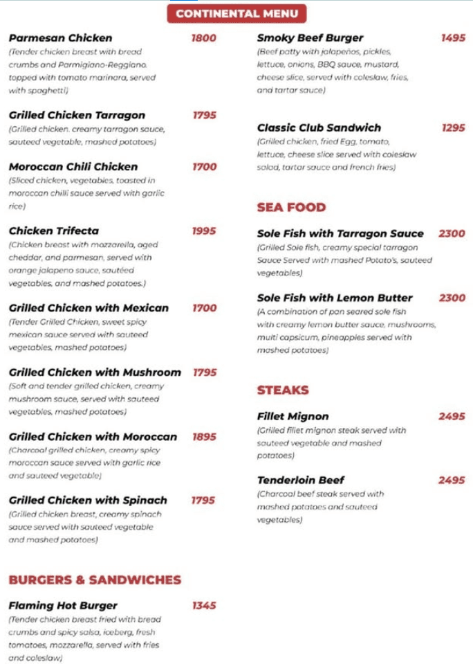 Kong Menu
