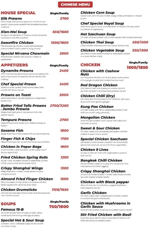 Kong Menu