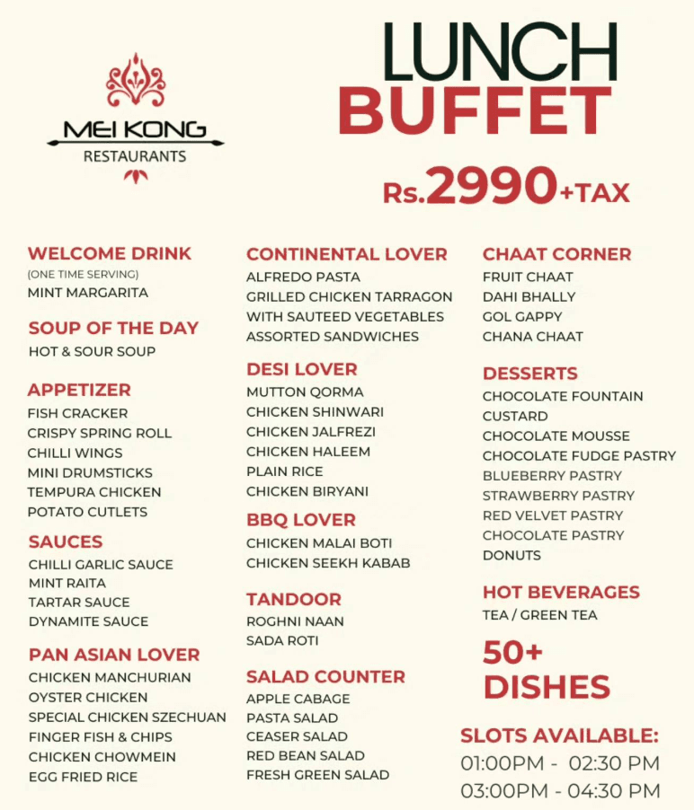 Kong Menu