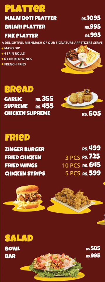 Forks N Knives Menu