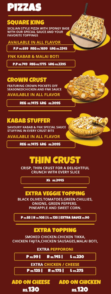 Forks N Knives Menu