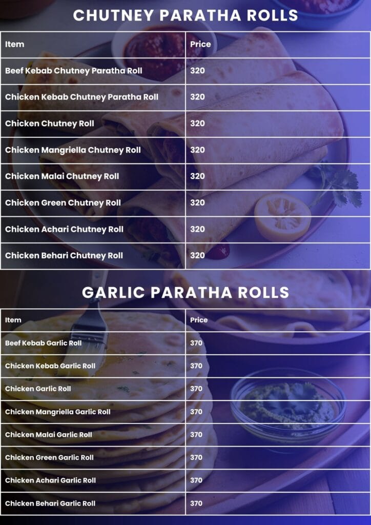 Jalandhari Chatkhara Menu