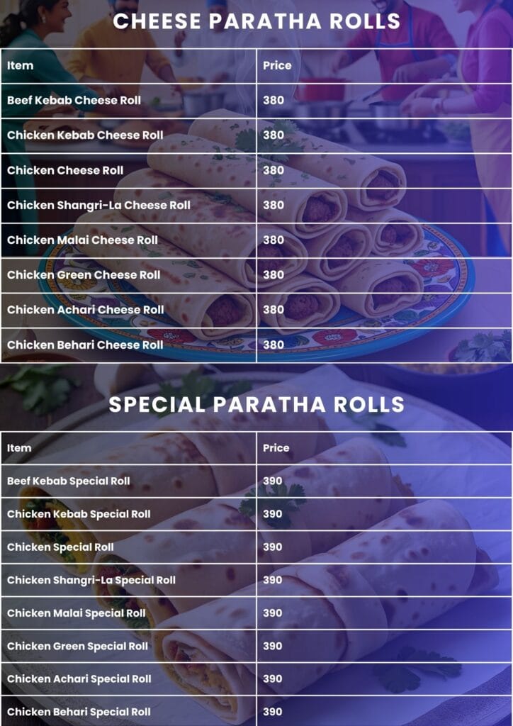 Jalandhari Chatkhara Menu