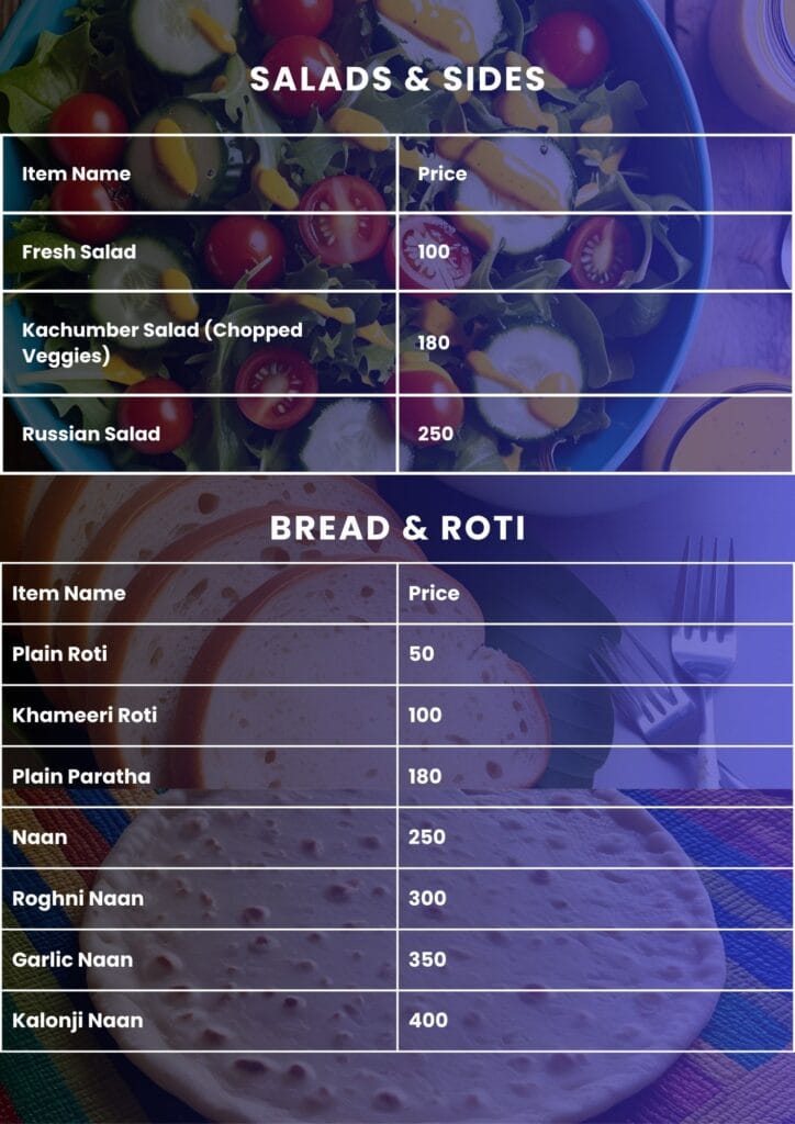 Jalandhari Chatkhara Menu