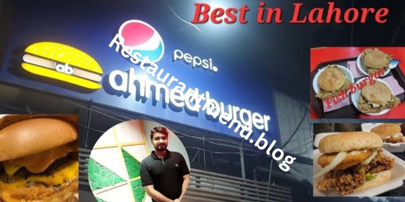 Ahmed Burger Sham Nagar Restaurant Menu