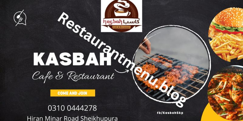 Kasbah Cafe Restaurant Menu