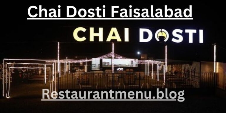 Chai Dosti Restaurant Menu