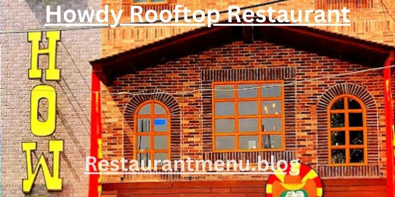 Howdy Rooftop Restaurant Menu