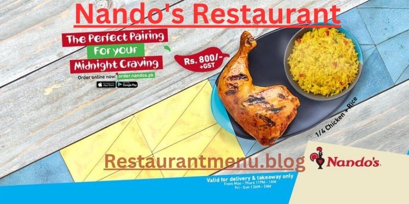 Nando's Restaurant Menu