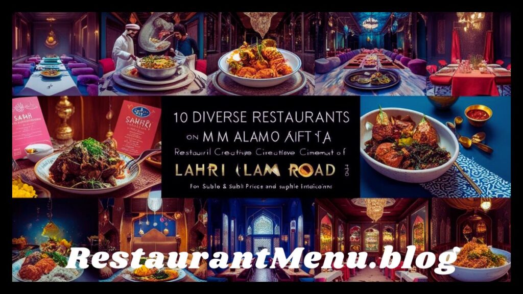 Restaurants in Mm Alam Road