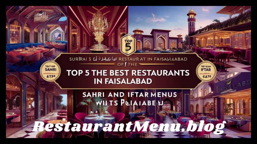 5 Best Restaurants in Faisalabad