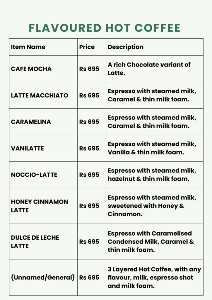 Kurtos Menu