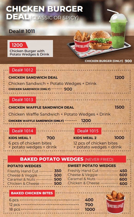 BAKERY CAFE Menu