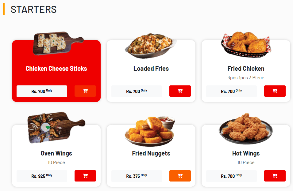 Cheese Menu