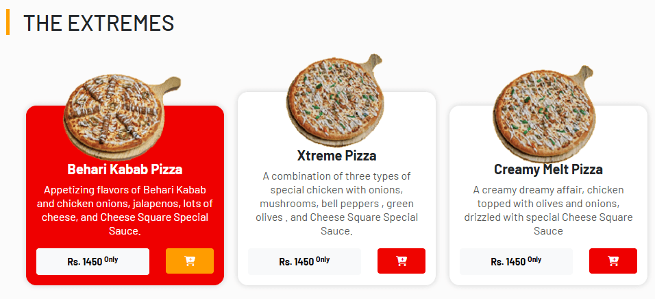 Cheese Menu