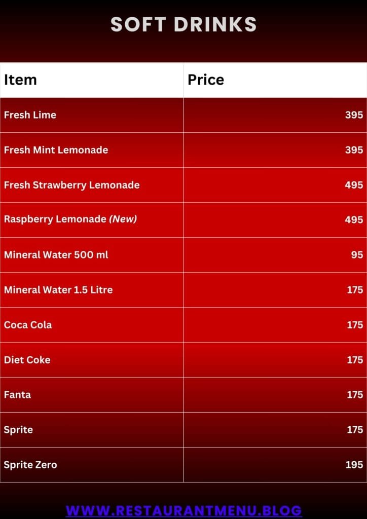 Big Moe's Menu