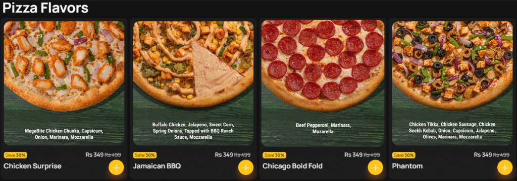 Broadway Menu