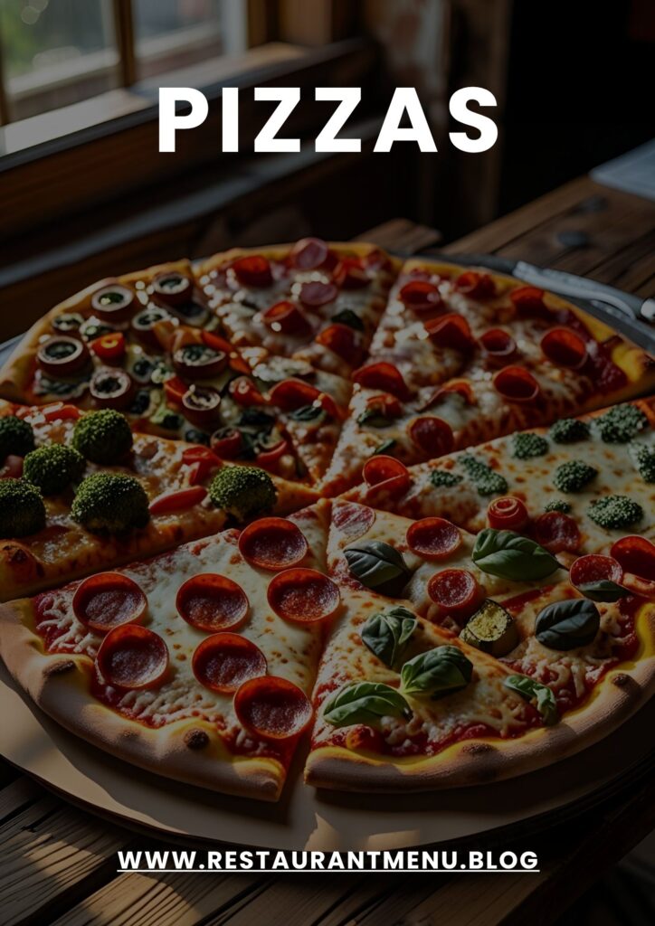 Caprinos Pizza Menu