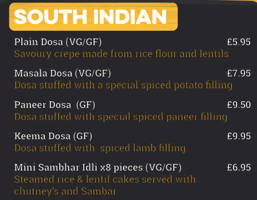 Chit 'N' Chaat Rusholme Menu