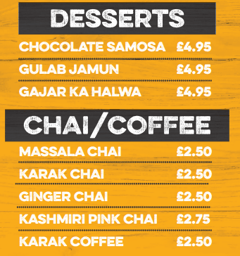 Chit 'N' Chaat Rusholme Menu