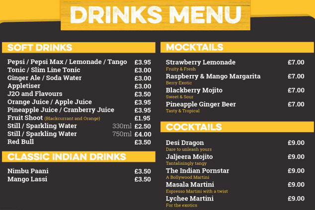 Chit 'N' Chaat Rusholme Menu